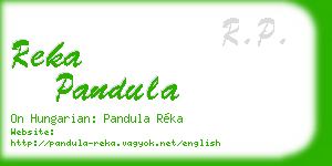 reka pandula business card